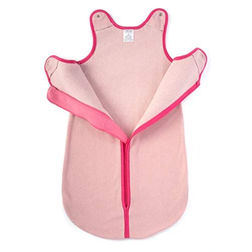 baby deedee Sleep Nest Fleece Baby Sleeping Bag, Sweet Pink, 0-6 Month