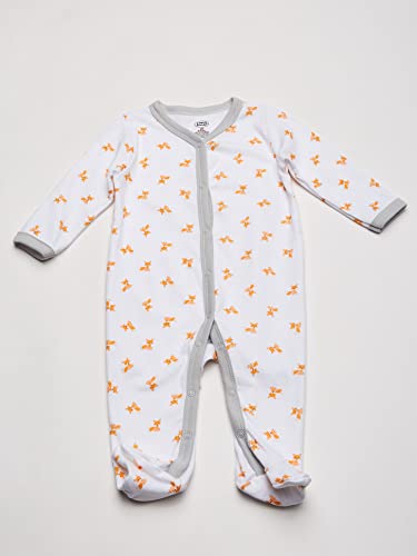 Luvable Friends Unisex Baby Cotton Sleep and Play, Fox, 0-3 Months