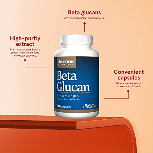Jarrow Formulas, Beta Glucan Capsules, 250 mg, 60 Count