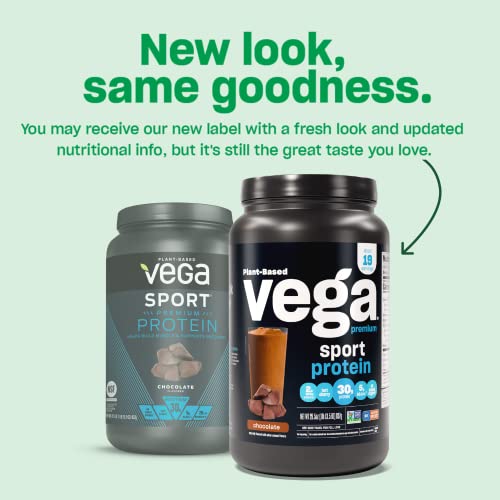 Vega Sport Premium Vegan Protein Powder Vanilla (12 Sachets) 30g Plant Based Protein, 5g BCAAs, Low Carb, Keto, Dairy Free, Gluten Free, Pea Protein for Women and Men, 12x1.6oz (Packaging May Vary)
