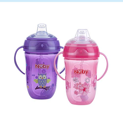 Nuby 360 2 Handle Comfort Cup, Girl, 9 Ounce, 1 Count