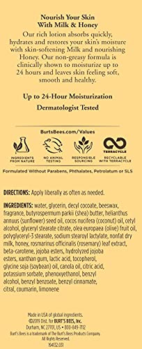 Burt's Bees Hand Cream for Dry Skin, Unscented, Ultimate Care with Baboab Oil, Milk and Honey 6 Ounce (Pack of 3) (Packaging May Vary)