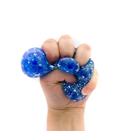 Galaxy Squoosh-O's DIY Fidget Toys by Horizon Group USA, Make 4 De-Stressing Toys, DIY Stress Balls For Kids, Includes Balloons, Funnel, Glitter, Expanding Water Beads and More