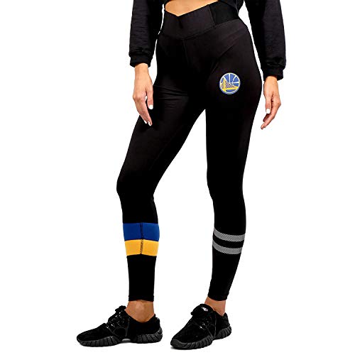 Ultra Game NBA Golden State Warriors Womens Leggings Perimeter Fitness Sport Yoga Pants, Black, X-Large