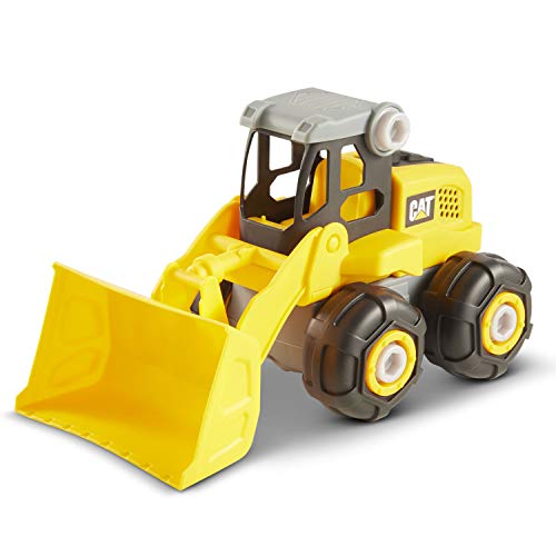 Funrise Caterpillar CAT Construction Build Your Own Junior Crew Excavator Building Toy, Yellow (80903)