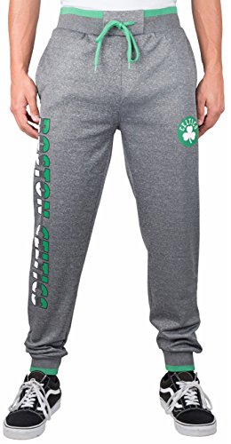 Ultra Game mens Men's Soft Sweatpants NBA Men s Bounce Active Poly Fleece Team Logo Jogger Pants, Heather Charcoal, Small US