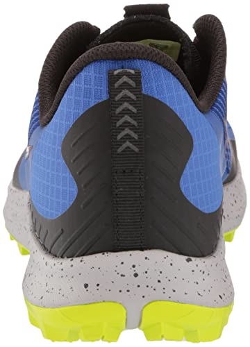 Saucony Men's Peregrine 12 Trail Running Shoe, Blue RAZ/Acid, 10