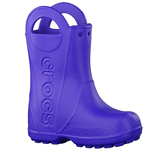 Crocs Kids' Handle It Rain Boots , Cerulean Blue, 9 Toddler