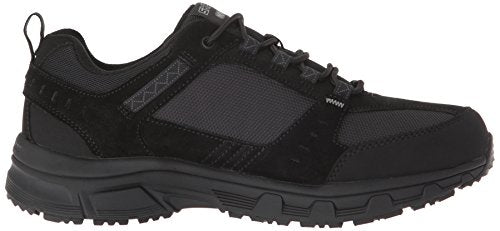 Skechers mens Oak Canyon Oxford, Black, 10.5 US