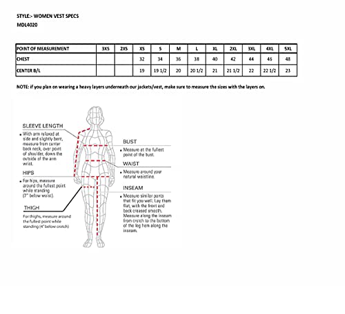 Milwaukee Leather MDL4020 Women's Classic Blue ‘6 Pocket’ Side Lace Denim Vest - 2X-Large