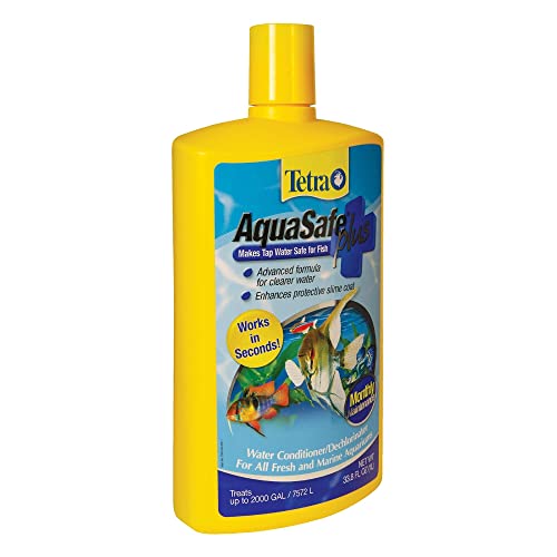 Tetra AquaSafe Plus Water Conditioner/Dechlorinator, Packaging may vary