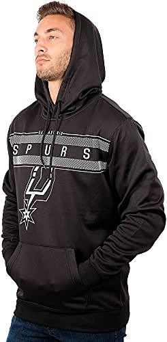 Ultra Game mens Poly Midtown NBA Men s Fleece Hoodie Pullover Sweatshirt, Black, Large US