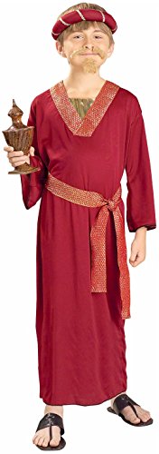 Forum Novelties Biblical Times Burgundy Wiseman Child Costume, Medium , Red