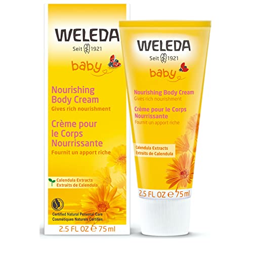 Weleda Baby Calendula Nourishing Body Cream, 2.5 Fluid Ounce, Plant Rich Moisturizer with Calendula and Lanolin