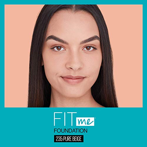 Maybelline Fit Me Matte + Poreless Liquid Oil-Free Foundation Makeup, Pure Beige, 1 fl; oz