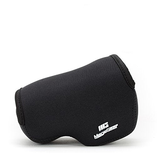 MegaGear MG064 Ultra Light Neoprene Camera Case Compatible with Sony Alpha A6400, A6500, A6300, A6000 (16-50 mm)-Black (MG063)