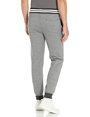 Ultra Game NBA Men's Soft Fleece Active Jogger Sweatpants, Black Marl, Small