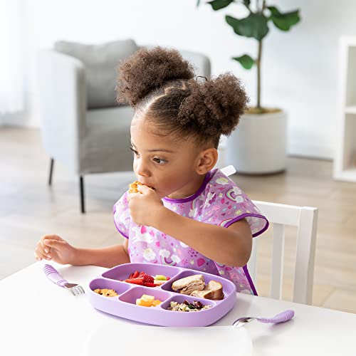 Bumkins Bibs, Baby and Toddler Bibs, Bibs for Girls and Boys, Large for 1-3 Years, Short Sleeve Bib for Kids, Mess Proof Lightweight Waterproof Fabric Bib