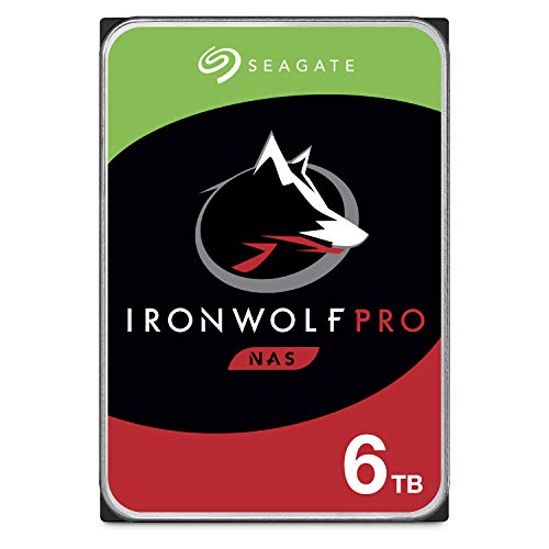 Seagate IronWolf Pro 6TB Enterprise NAS Internal HDD Hard Drive – CMR 3.5 Inch SATA 6Gb/s 7200 RPM 256MB Cache for RAID Network Attached Storage, Rescue Services (ST6000NT001)