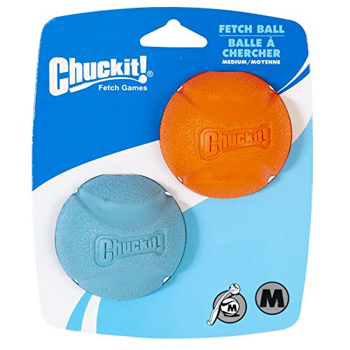 Chuckit! Medium Fetch Ball 2.5', 2 Pack (Colors Vary)