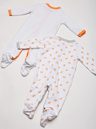 Luvable Friends Unisex Baby Cotton Sleep and Play, Fox, 0-3 Months