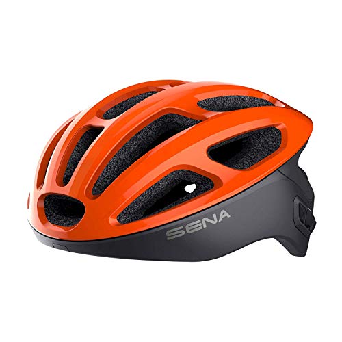 Sena R1 Smart Communications Helmet (Electric Tangerine, Small)