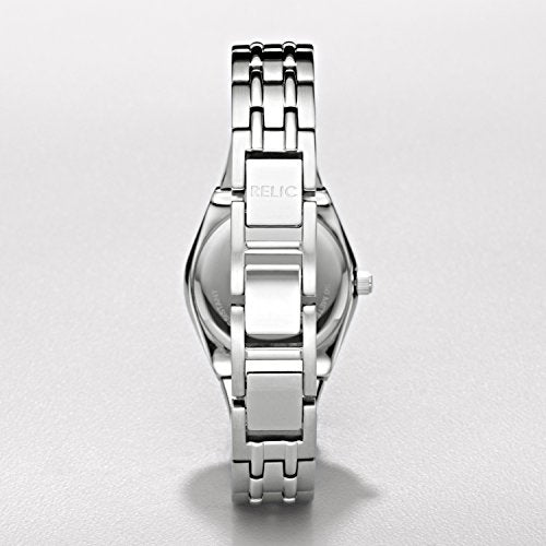 Relic by Fossil Women's Analog-Quartz Dress Watch with Stainless Steel Strap, Silver, 12 (Model: ZR11787)
