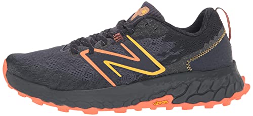 New Balance Men's Fresh Foam X Hierro V7 Trail Running Shoe, Thunder/Vibrant Orange/Vibrant Apricot, 10.5