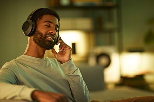PHILIPS PH805 Active Noise Canceling (ANC) Over Ear Wireless Bluetooth Performance Headphones w/Hi-Res Audio, Comfort Fit and 30 Hours of Playtime (TAPH805BK)