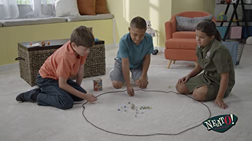 Neato! Classics 160 Marbles In A Tin Box - Retro Nostalgia Glass Shooter, Marble Games Are Timeless Play For Kids - Boys and Girls