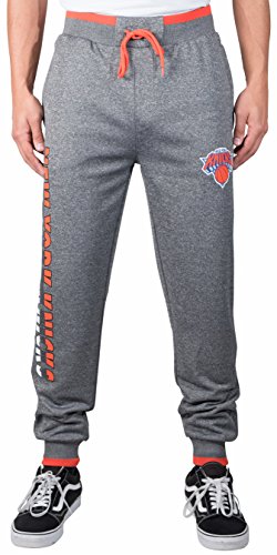 Ultra Game NBA Men's Soft Fleece Active Jogger Sweatpants , Heather Charcoal, XX-Large