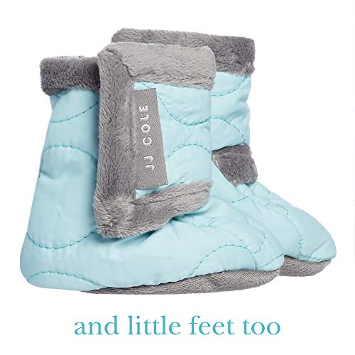 JJ Cole - Bomber Hat Set, Winter Boots, Mittens, and Hat to Keep Baby Warm and Comfortable, Aqua, 0 to 6 Months