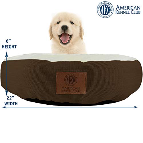 AKC Casablanca Round Solid Pet Bed