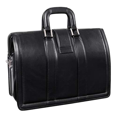 McKlein, V Series, Morgan, Top Grain Cowhide Leather, 17' Leather Litigator Briefcase, Black (83345)