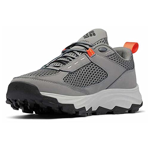 Columbia Mens Hatana Breathe Hiking Shoe, Titanium Grey Steel/Red Quartz, 7 US