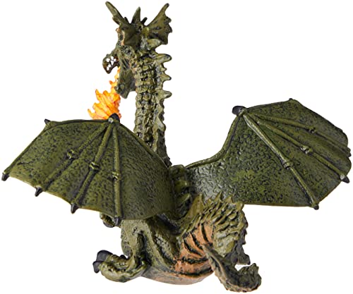 Winged Dragon with Fire (Winged Blue or Green Dragon; Colors may vary)