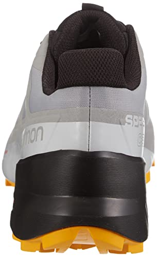 Salomon Speedcross 5 Gore-TEX Trail Running Shoes for Men, Monument/Black/Saffron, 8
