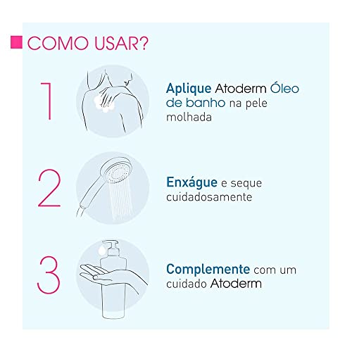 Bioderma - Atoderm - Cleansing Oil - Face and Body Cleansing Oil - Soothes Discomfort - Cleansing Oil for Very Dry Sensitive Skin, 6.7 Fl Oz (Pack of 1)