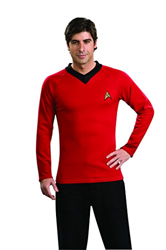 Rubie's mens Classic Star Trek Deluxe Scotty Shirt Adult Sized Costumes, Red, Small US