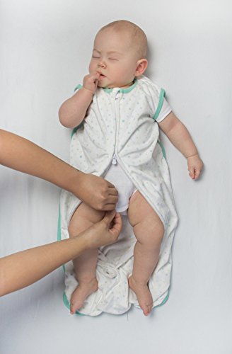 Amazing Baby Microfleece Sleeping Sack, Wearable Blanket with 2-Way Zipper, Use After Swaddle Transition, Playful Dots, Pink, Small 0-6 Month