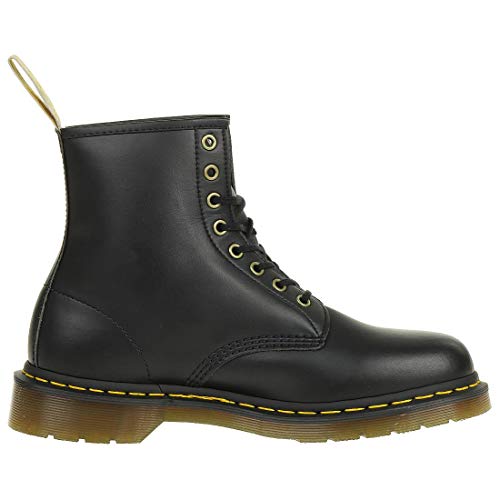 Dr. Martens unisex adult Vegan 1460 Combat Boot, Black Felix Rub Off, 14 Women 13 Men US