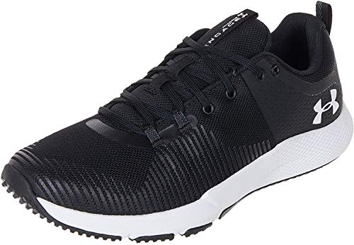 Under Armour Men's Charged Engage Cross Trainer, Black (001)/White, 10.5 M US