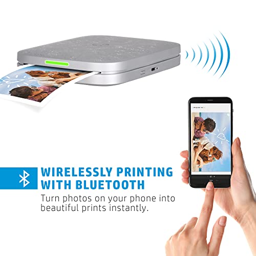 HP Sprocket 3x4 Instant Photo Printer – Wirelessly Print 3.5x4.25” Photos on Zink Paper from iOS and Android Devices