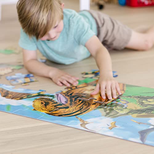 Melissa and Doug Land of Dinosaurs Floor Puzzle (48 pcs, 4 feet long)