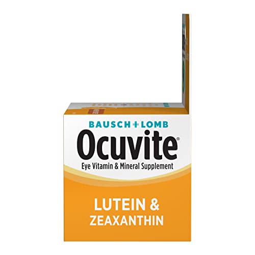 Ocuvite Eye Vitamin and Mineral Supplement with Lutein, Contains Zinc, Vitamins C, E, and Zeaxanthin, 36 Capsules (Pack of 2)