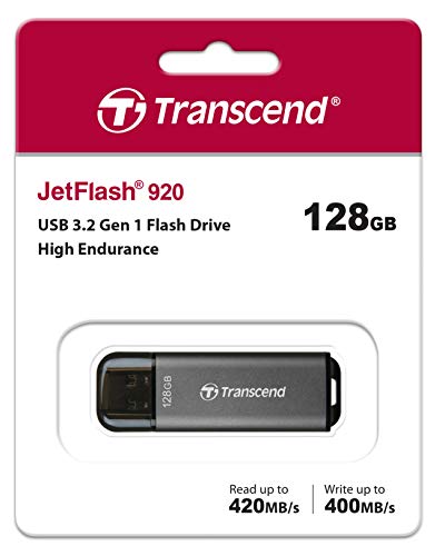 Transcend 128GB JetFlash 920 USB 3.2 Gen 1 Flash Drive TS128GJF920