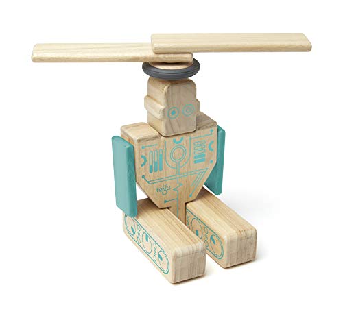 Tegu Magbot Magnetic Wooden Block Set, 1-99 years old, 9 pieces