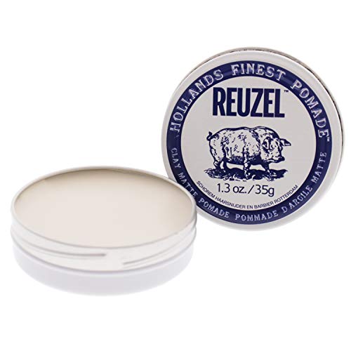 Reuzel Clay Matte Pomade, Hair Holding Wax For Men, 1.3 oz