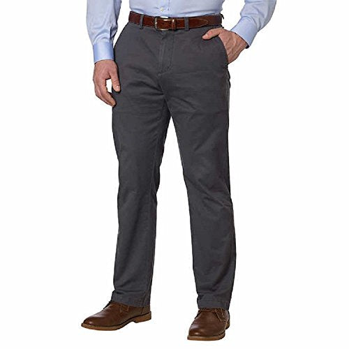 Kirkland Signature Mens Straight Leg Chino Pant (34/30, Forged Iron)