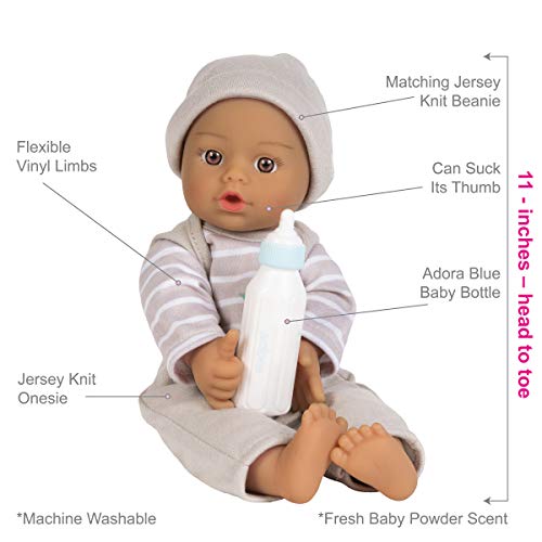 Adora Soft Baby Doll Boy, 11 inch Sweet Baby Dinosaur, Machine Washable (Amazon Exclusive) 1+